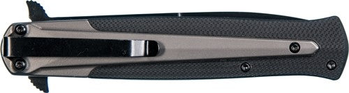 S&w Knife M&p Dagger 4" Blade - Black-fde W- Pocket Clip
