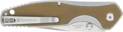 S&w Knife Cleft 3.25" Spring - Assist G10 Scales Handle