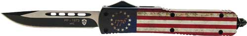 Templar Knife Slim Otf Betsy - Ross Flag 3.1" Black Drop Pnt