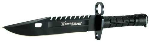 S&w Bayonet Special Ops M-9 - 7.8" Fixed Blade Black